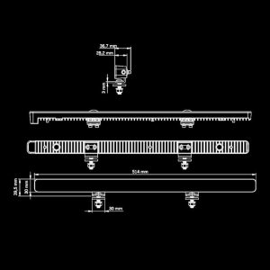 NUUK E-LINE LOW PROFILE LED BAR 20″ — изображение 5