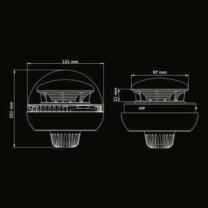 BIG ENERGY Янтарный сигнальный маяк (на ножке) — изображение 8