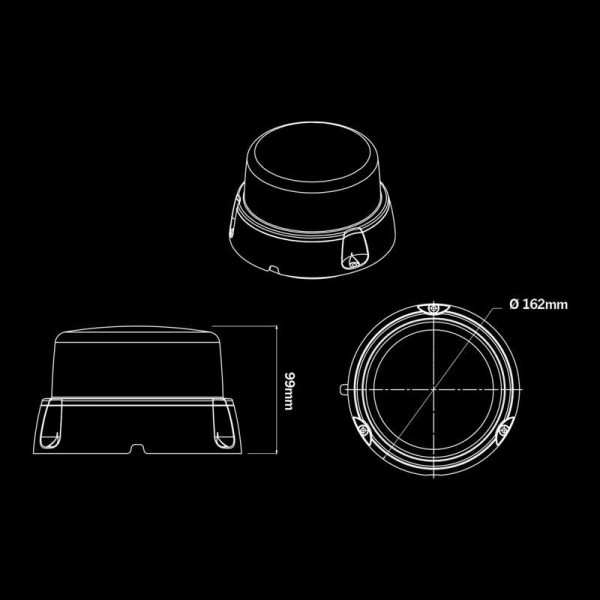 FREEDOM LIGHTHOUSE XL Сигнальный маяк (прозрачная линза) — сигнальный маяк | Мистер Андерсон