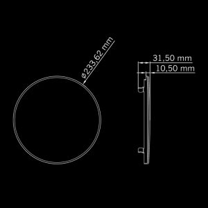 Темная защитная накладка для SIBERIA XP/NR 9″ — светодиодные ходовые огни | Мистер Андерсон