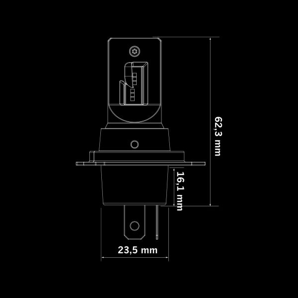 BIG ENERGY комплект LED лампочек H4 — комплект проводки | Мистер Андерсон