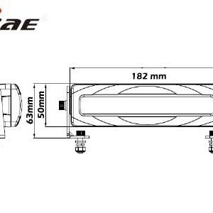 Фонарь для погрузчика SAE Red Line - красная полоса — изображение 3